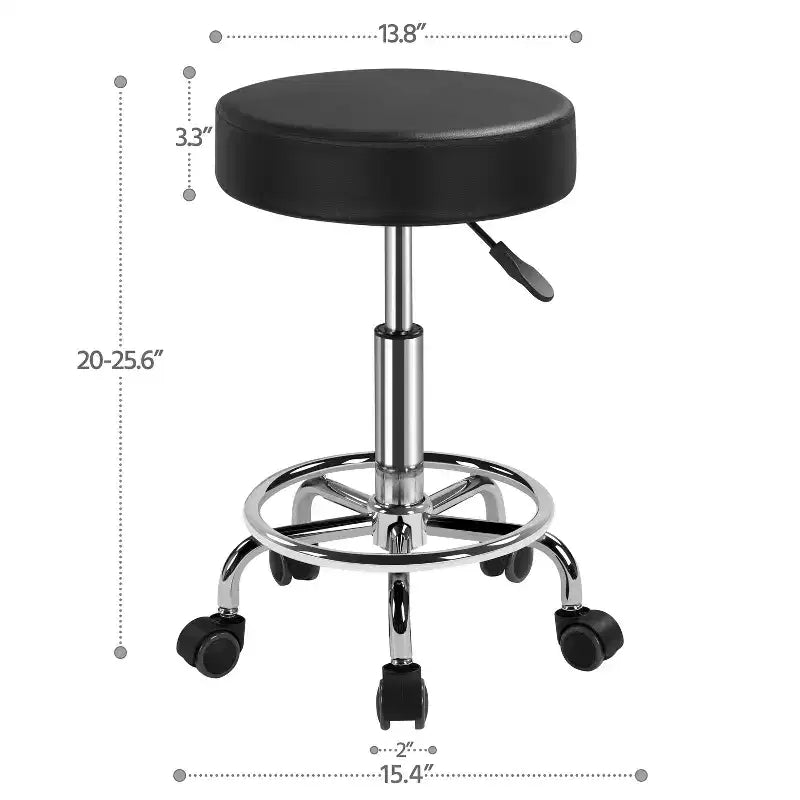 Tabourets Yaheetech réglables pivotants à roulettes pour usage médical/tatouage/dentaire/facial/massage/spa/dessin technique