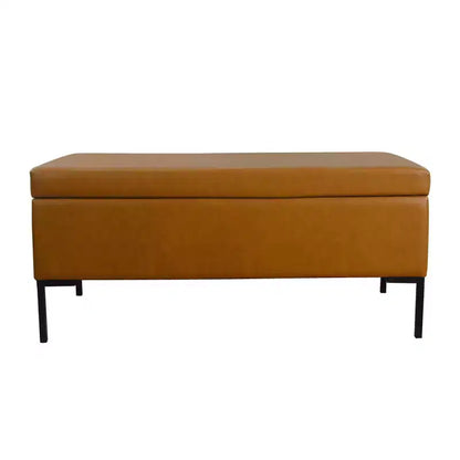 Banc de rangement spacieux avec pieds en métal - HomePop