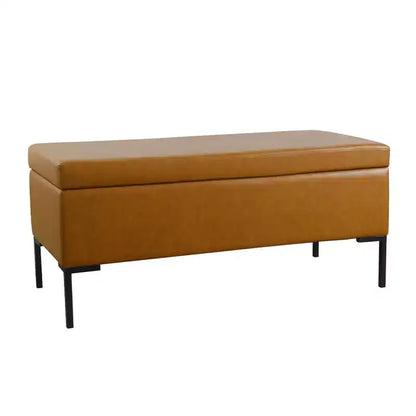 Banc de rangement spacieux avec pieds en métal - HomePop