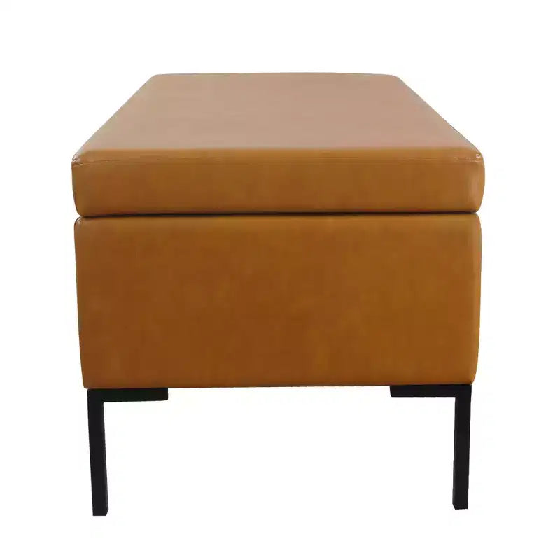 Banc de rangement spacieux avec pieds en métal - HomePop