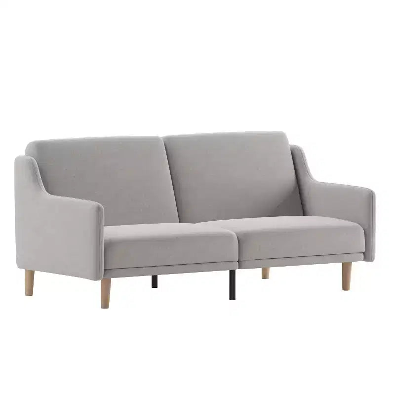 Merrick Lane Mid Century Modern Split-Back Sofa Futon with 3 Recline Positions