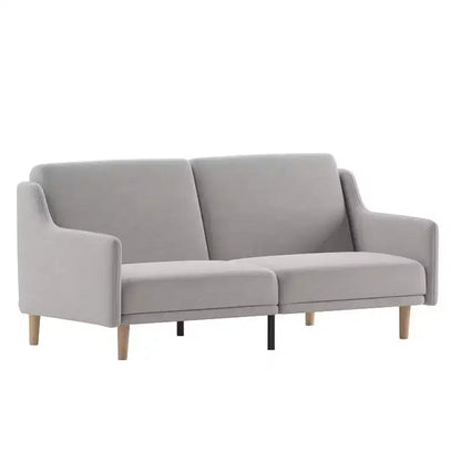 Merrick Lane Mid Century Modern Split-Back Sofa Futon with 3 Recline Positions