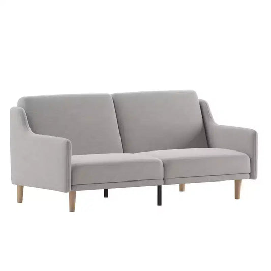 Merrick Lane Mid Century Modern Split-Back Sofa Futon with 3 Recline Positions