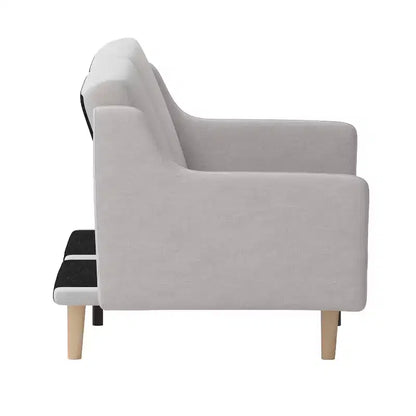 Canapé futon Merrick Lane Mid-Century Modern à dossier divisé avec 3 positions d'inclinaison