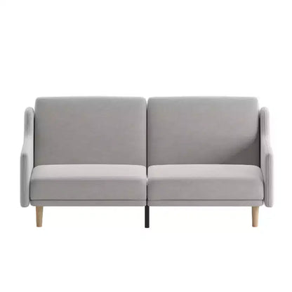 Canapé futon Merrick Lane Mid-Century Modern à dossier divisé avec 3 positions d'inclinaison