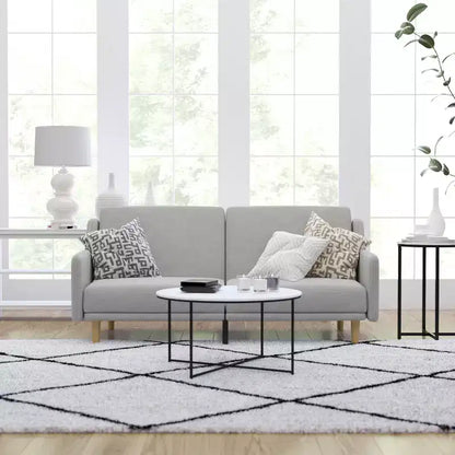 Canapé futon Merrick Lane Mid-Century Modern à dossier divisé avec 3 positions d'inclinaison