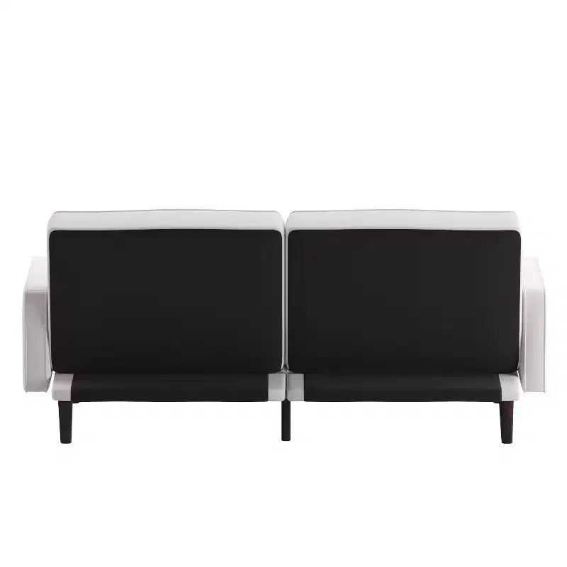 Canapé futon Merrick Lane Mid-Century Modern à dossier divisé avec 3 positions d'inclinaison