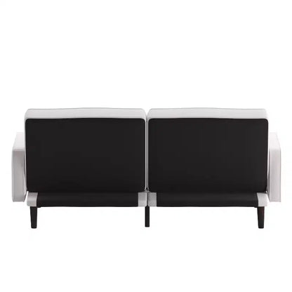 Canapé futon Merrick Lane Mid-Century Modern à dossier divisé avec 3 positions d'inclinaison