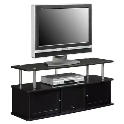 Meuble TV Designs2Go pour téléviseurs jusqu'à 50 pouces avec 3 placards de rangement et une étagère - Breighton Home