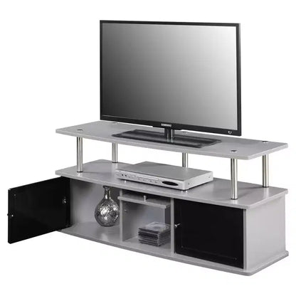 Meuble TV Designs2Go pour téléviseurs jusqu'à 50 pouces avec 3 placards de rangement et une étagère - Breighton Home