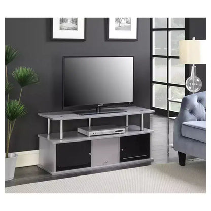 Meuble TV Designs2Go pour téléviseurs jusqu'à 50 pouces avec 3 placards de rangement et une étagère - Breighton Home