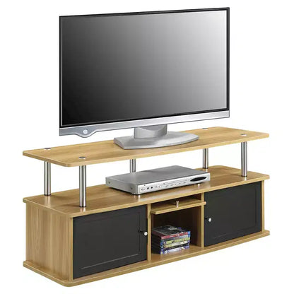 Meuble TV Designs2Go pour téléviseurs jusqu'à 50 pouces avec 3 placards de rangement et une étagère - Breighton Home