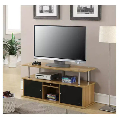 Meuble TV Designs2Go pour téléviseurs jusqu'à 50 pouces avec 3 placards de rangement et une étagère - Breighton Home