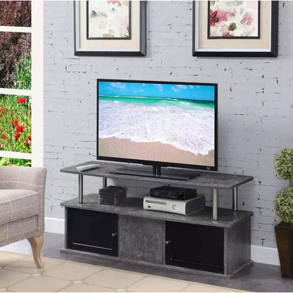 Meuble TV Designs2Go pour téléviseurs jusqu'à 50 pouces avec 3 placards de rangement et une étagère - Breighton Home