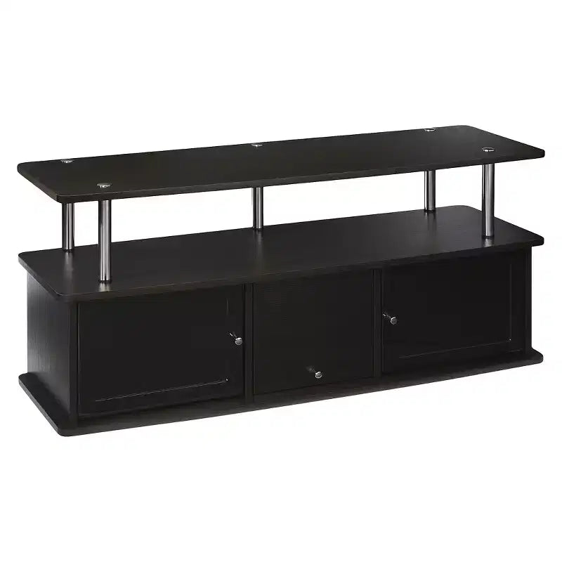 Meuble TV Designs2Go pour téléviseurs jusqu'à 50 pouces avec 3 placards de rangement et une étagère - Breighton Home