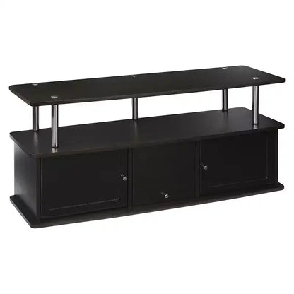 Meuble TV Designs2Go pour téléviseurs jusqu'à 50 pouces avec 3 placards de rangement et une étagère - Breighton Home