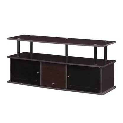 Meuble TV Designs2Go pour téléviseurs jusqu'à 50 pouces avec 3 placards de rangement et une étagère - Breighton Home