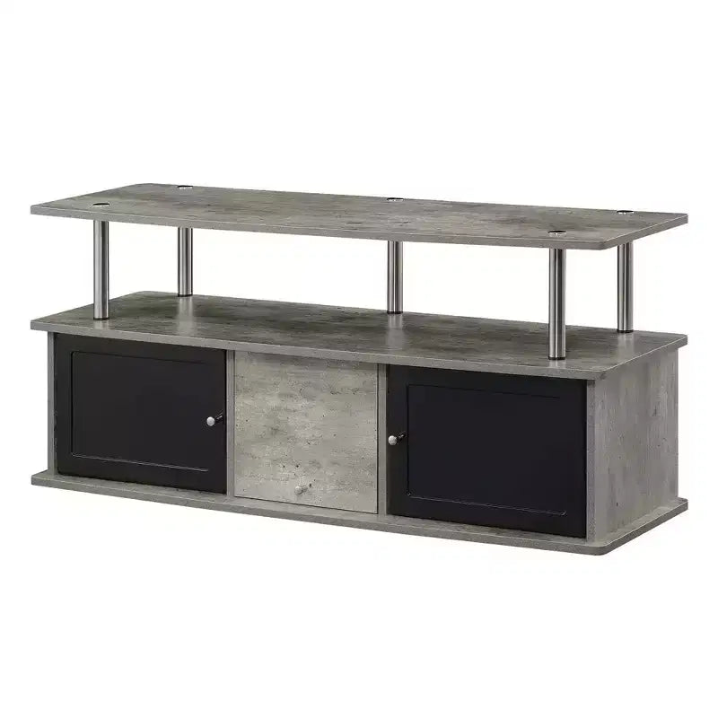 Meuble TV Designs2Go pour téléviseurs jusqu'à 50 pouces avec 3 placards de rangement et une étagère - Breighton Home