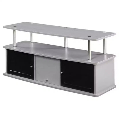 Meuble TV Designs2Go pour téléviseurs jusqu'à 50 pouces avec 3 placards de rangement et une étagère - Breighton Home