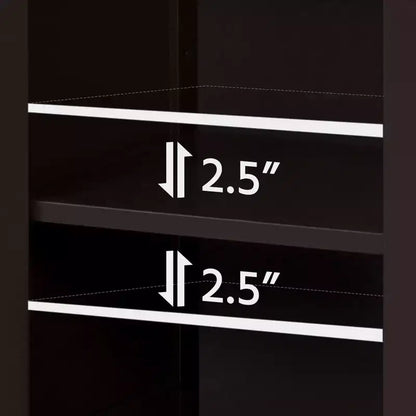 Meuble de salle de bain autoportant Yaheetech, Armoire de cuisine à double porte avec étagères réglables