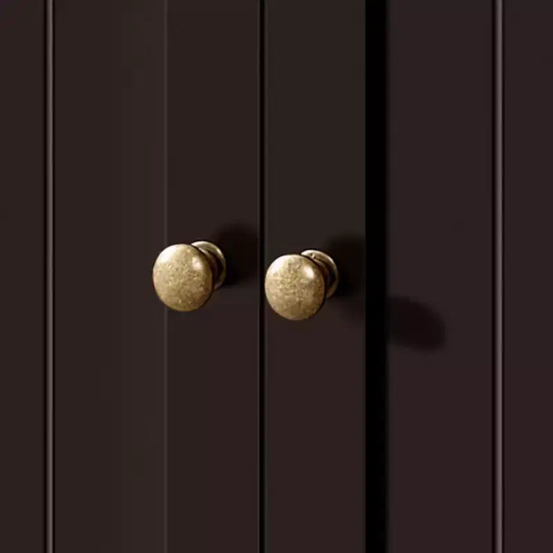 Meuble de salle de bain autoportant Yaheetech, Armoire de cuisine à double porte avec étagères réglables