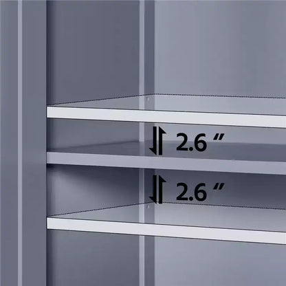 Meuble de salle de bain autoportant Yaheetech, Armoire de cuisine à double porte avec étagères réglables