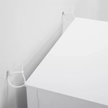 Meuble de salle de bain autoportant Yaheetech, Armoire de cuisine à double porte avec étagères réglables
