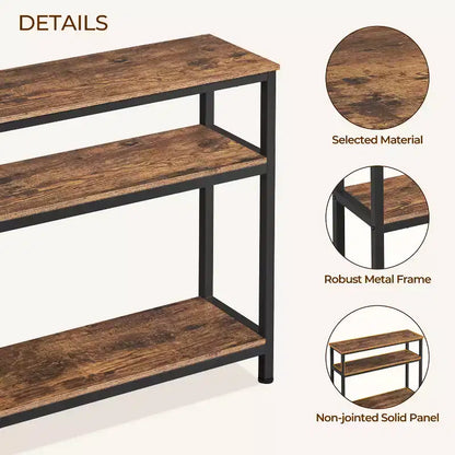 Yaheetech Table Console Vintage Industrielle pour Entrée/Salon