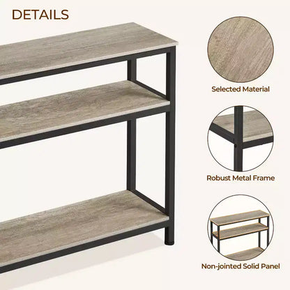 Yaheetech Table Console Vintage Industrielle pour Entrée/Salon