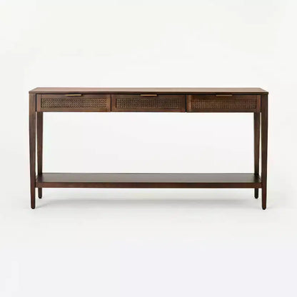 Console de tiroirs tressés East Bluff - Threshold conçue avec Studio McGee