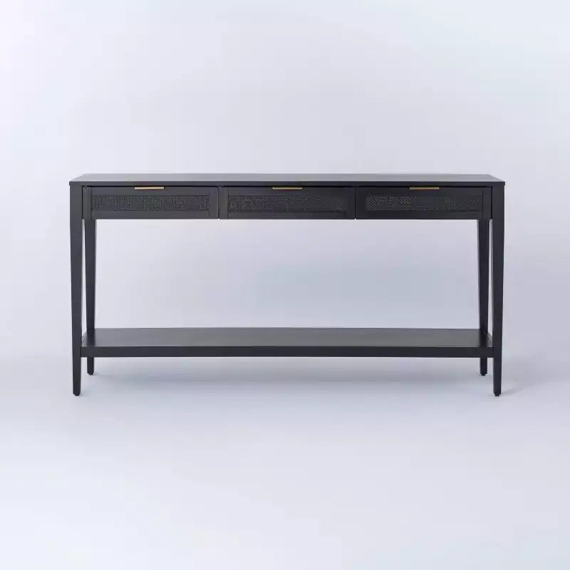 East Bluff Woven Drawer Console Table - Threshold designed with Studio McGee