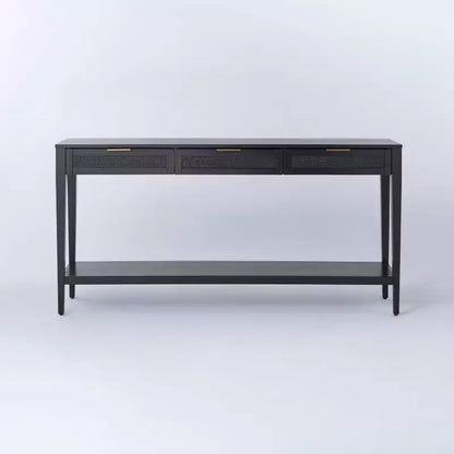 East Bluff Woven Drawer Console Table - Threshold designed with Studio McGee