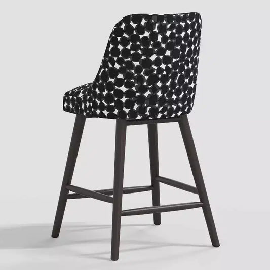 Tabouret de bar à hauteur de comptoir Geller avec repose-pieds géométrique - Threshold