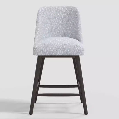 Tabouret de bar à hauteur de comptoir Geller avec repose-pieds géométrique - Threshold