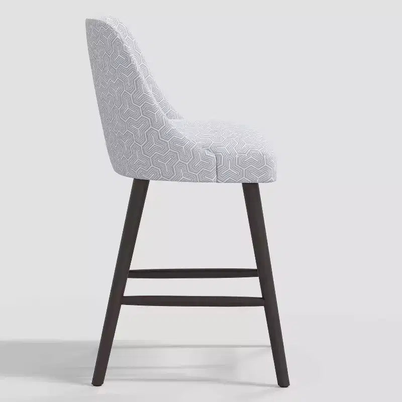 Tabouret de bar à hauteur de comptoir Geller avec repose-pieds géométrique - Threshold
