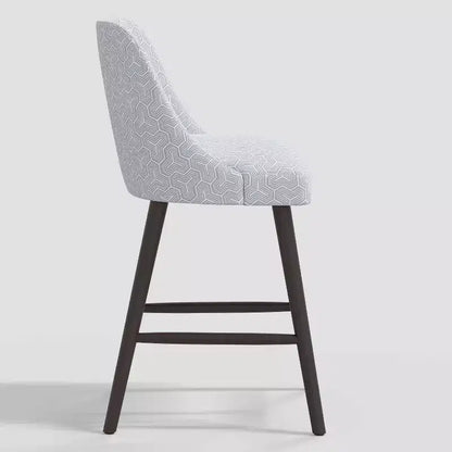 Tabouret de bar à hauteur de comptoir Geller avec repose-pieds géométrique - Threshold