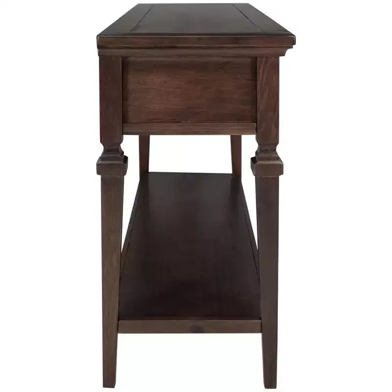 Console de table rétro avec tiroirs et étagère - ModernLuxe