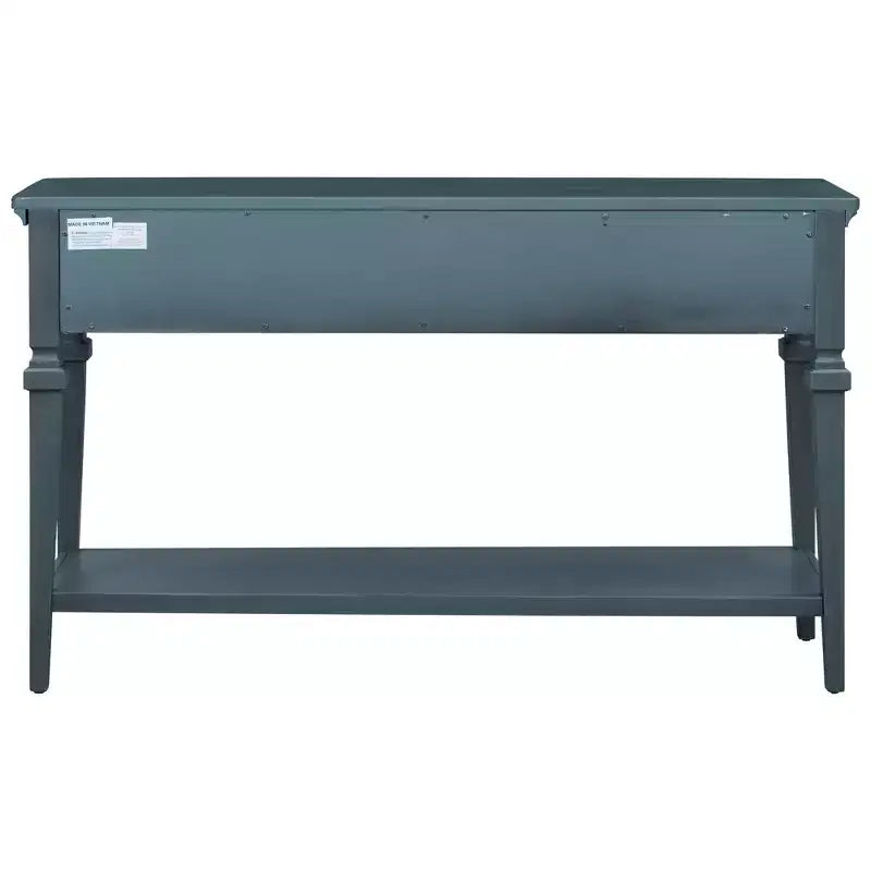 Console de table rétro avec tiroirs et étagère - ModernLuxe
