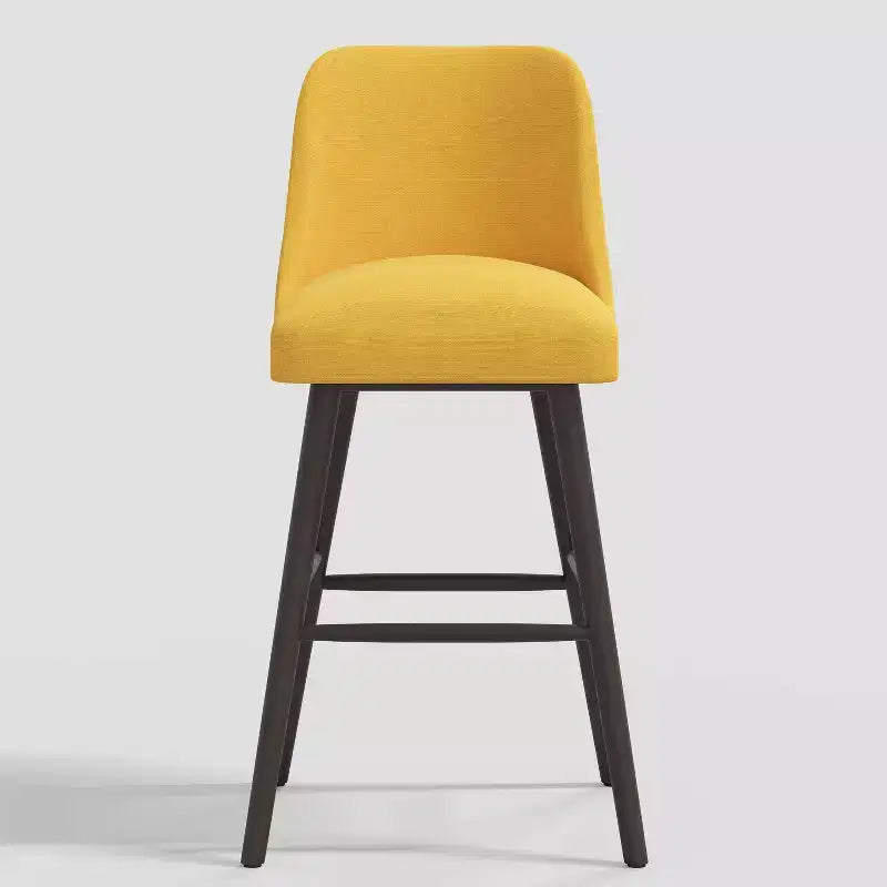 Tabouret de bar moderne Geller à hauteur de comptoir en lin – Threshold