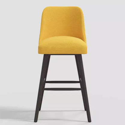 Tabouret de bar moderne Geller à hauteur de comptoir en lin – Threshold