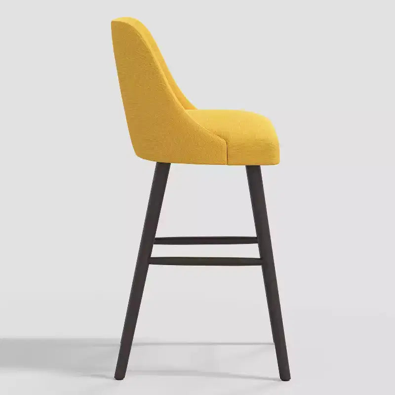 Tabouret de bar moderne Geller à hauteur de comptoir en lin – Threshold