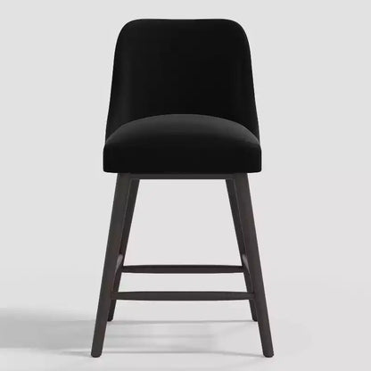 Tabouret de bar 27 Geller avec repose-pieds en velours - Threshold