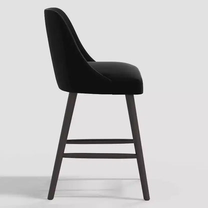 Tabouret de bar 27 Geller avec repose-pieds en velours - Threshold