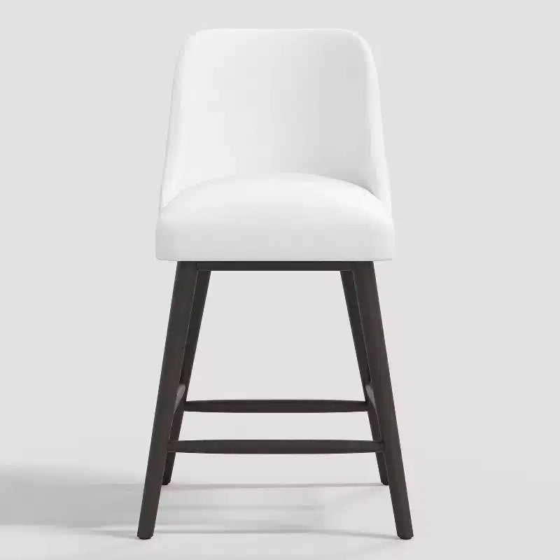 Tabouret de bar 27 Geller avec repose-pieds en velours - Threshold