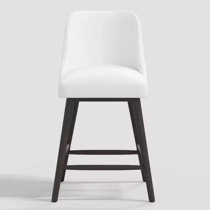 Tabouret de bar 27 Geller avec repose-pieds en velours - Threshold