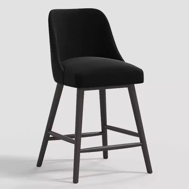 27 Geller Counter Height Barstool with Footrest Velvet - Threshold