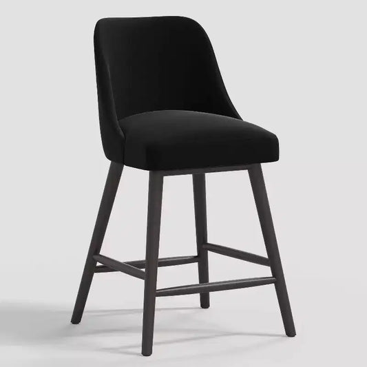 27 Geller Counter Height Barstool with Footrest Velvet - Threshold