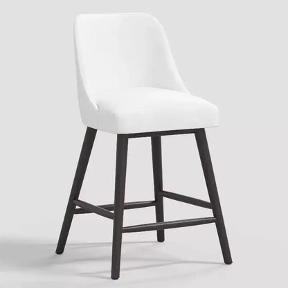 Tabouret de bar 27 Geller avec repose-pieds en velours - Threshold