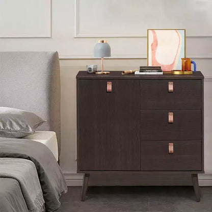 Costway Buffet Console d'entrée avec meuble de présentation marron pour la maison
