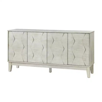 Buffet de rangement Kamis 60 Farmhouse avec pieds en bois massif | KARAT HOME